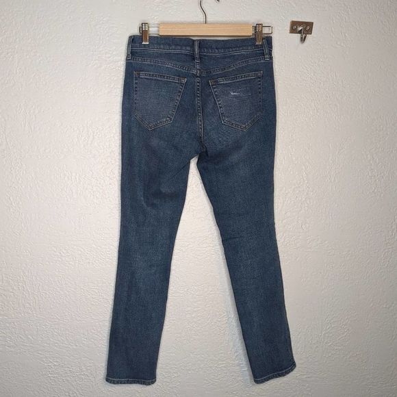 Gap + Pendleton Real Straight Distressed Patched Jeans 26A - Picture 6 of 12